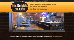 Desktop Screenshot of foxheightspubandgrill.com